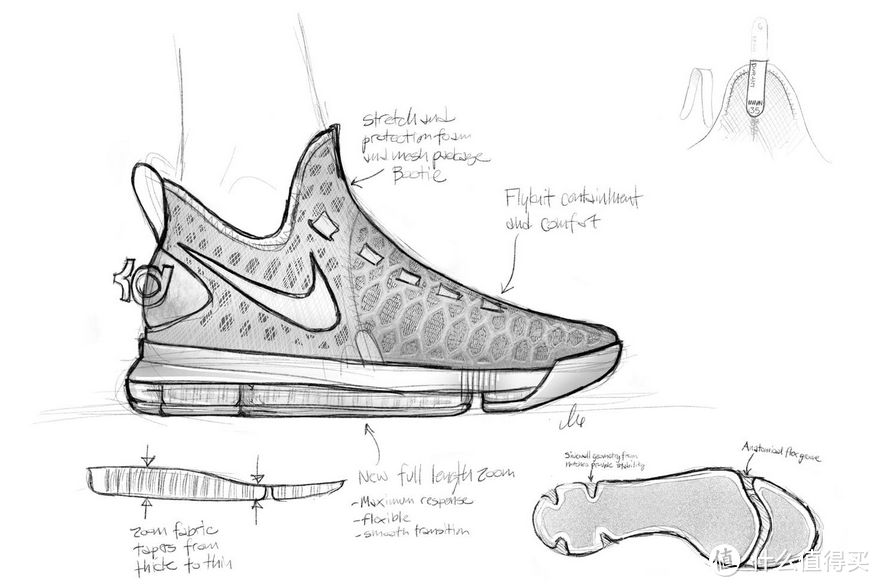 雷神新战靴：NIKE 耐克 发布杜兰特第九代战靴 KD9 