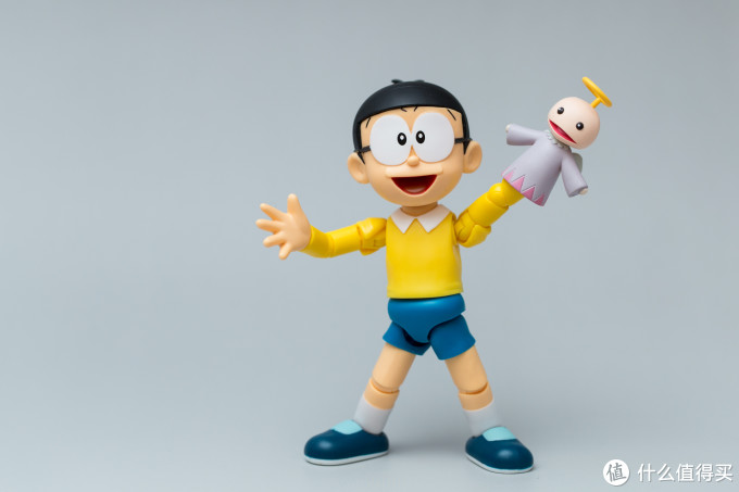 伴我童年,伴我同行:万代机器猫 野比大雄 人偶扭蛋开箱