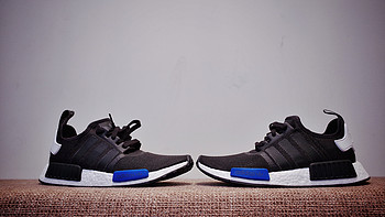 #首晒# Adidas 阿迪达斯 NMD Primeknit 东京城市蓝黑 限定跑鞋 开箱