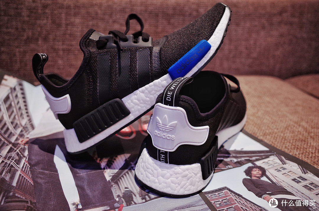 #首晒# Adidas 阿迪达斯 NMD Primeknit 东京城市蓝黑 限定跑鞋 开箱