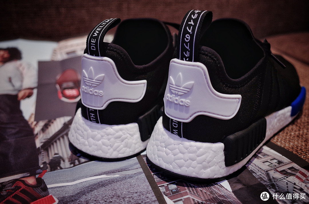 #首晒# Adidas 阿迪达斯 NMD Primeknit 东京城市蓝黑 限定跑鞋 开箱
