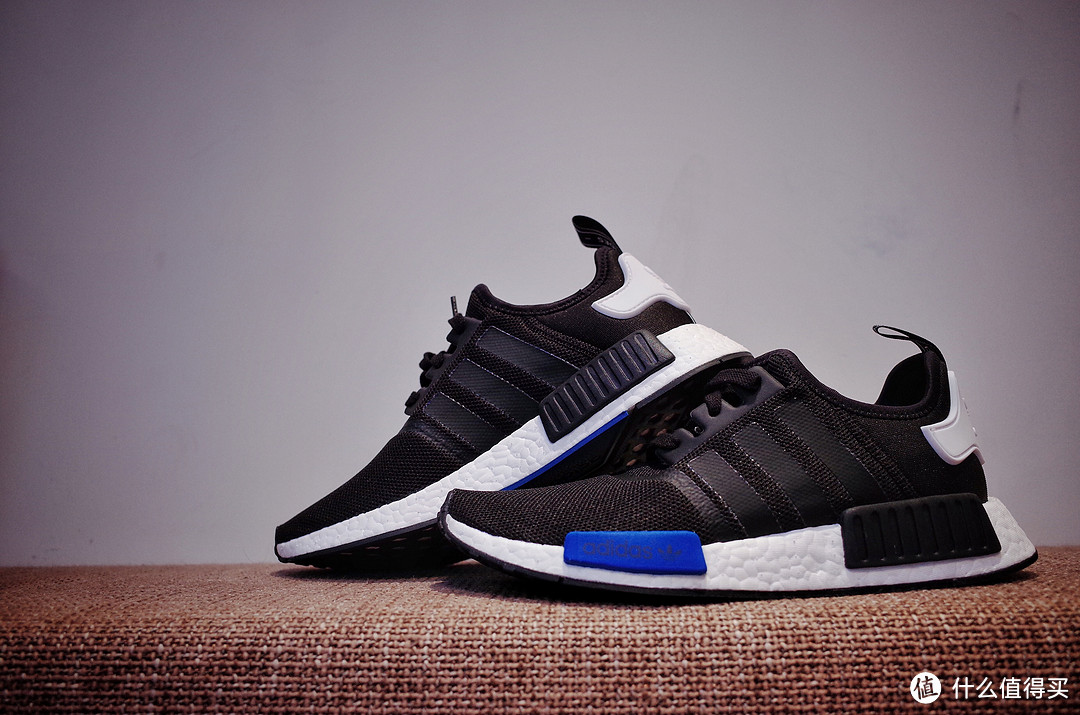 #首晒# Adidas 阿迪达斯 NMD Primeknit 东京城市蓝黑 限定跑鞋 开箱