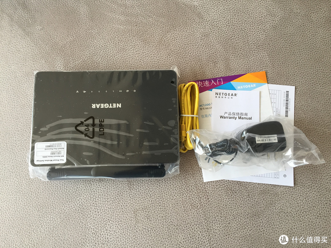 NETGEAR 美国网件 R6220 1200M 双频千兆无线路由器开箱 晒单