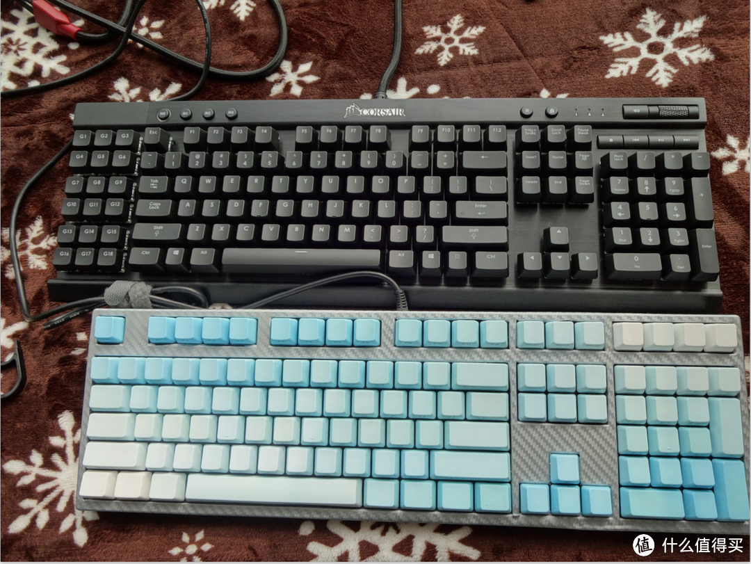 不一样的炫酷体验：CORSAIR 海盗船 K95RGB 茶轴 机械键盘