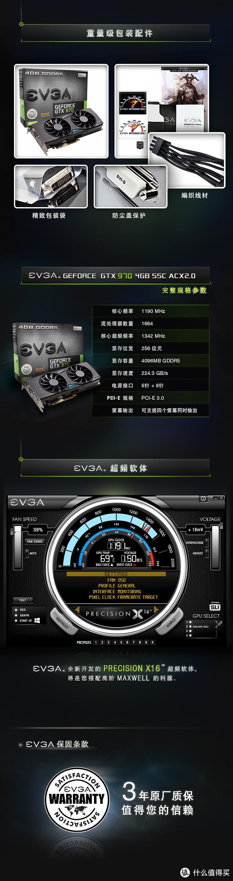 EVGA GTX970 4G SSC开箱