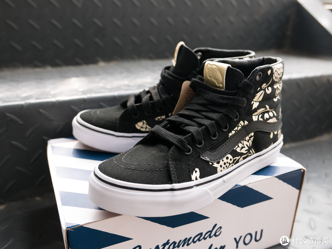 #本站首晒# VANS 50周年限量 SK8-Hi Slim 女款帆布鞋