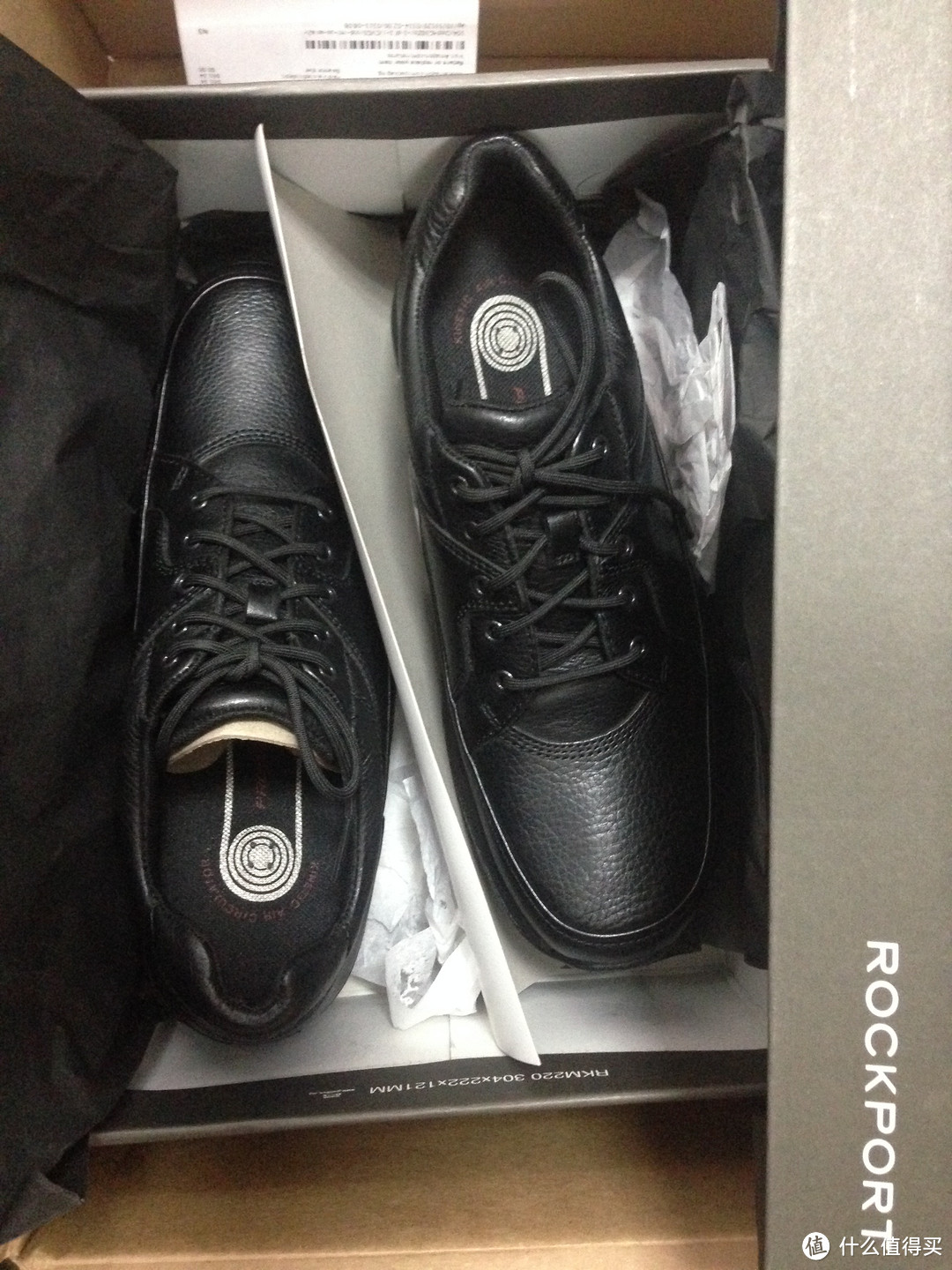 开箱晒物：美亚直邮 Rockport 男士休闲皮鞋