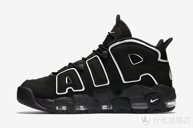 大Air复刻归来：NIKE 耐克 推出 Air More Uptempo “Black” 篮球鞋 