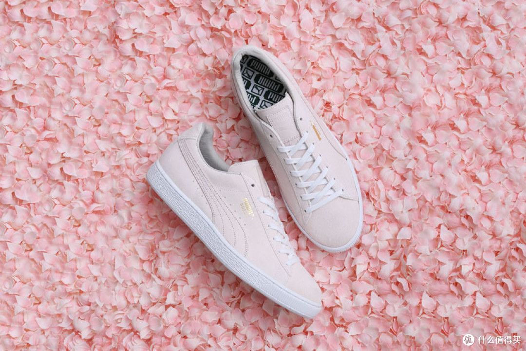 使用樱花上色:PUMA 彪马 推出 Suede 新配色 Sakura