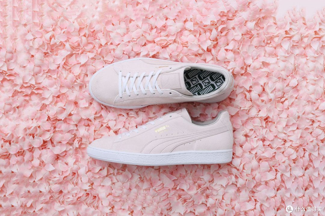 使用樱花上色:PUMA 彪马 推出 Suede 新配色 Sakura