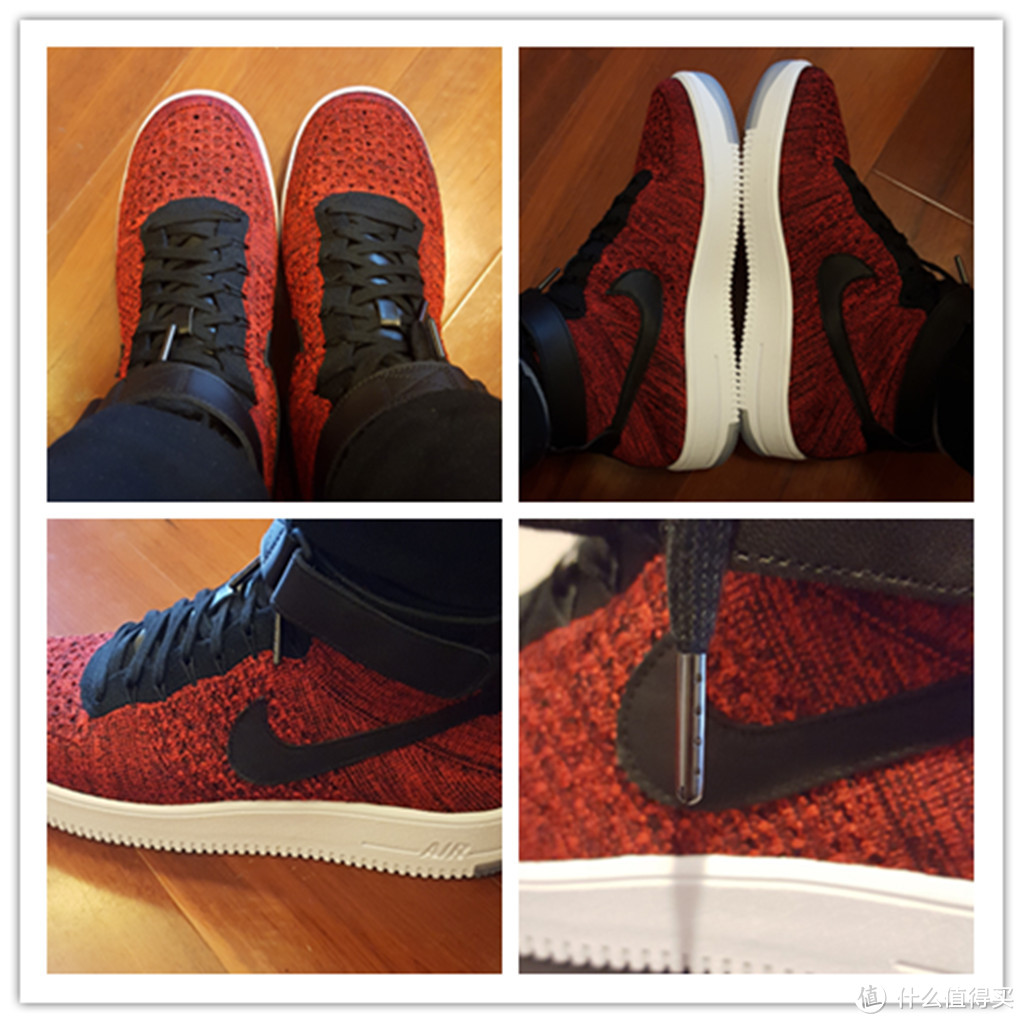 #本站首晒# Nike 耐克 Air Force 1 Flyknit Mid&Low 运动鞋 开箱