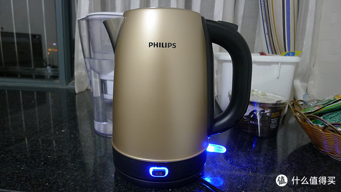 高颜值热水壶晒单——PHILIPS 飞利浦 304不锈钢1.7升电水壶HD9330/50（土豪金版）