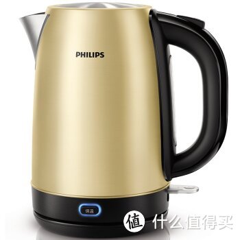 高颜值热水壶晒单——PHILIPS 飞利浦 304不锈钢1.7升电水壶HD9330/50（土豪金版）