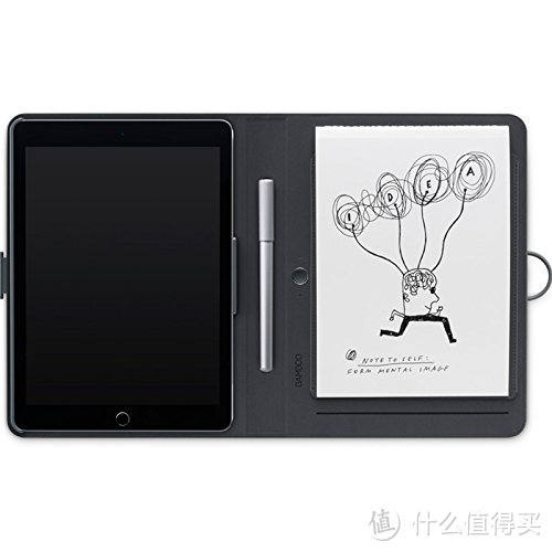 #本站首晒# 这个创意好神奇：Wacom 和冠 Bamboo Spark CDS600CG 数位本手写本 开箱