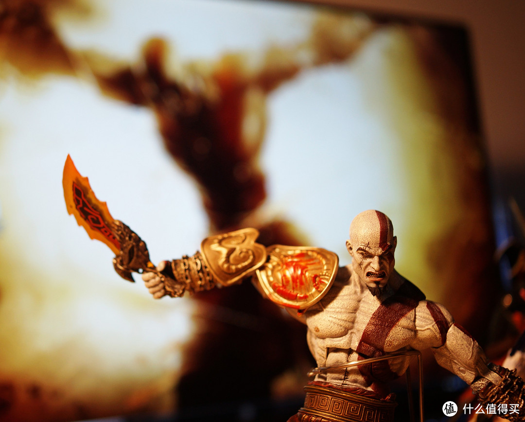 #本站首晒# 神挡杀神！请叫我奎爷！—— NECA  7寸 战神3 Ultimate Kratos 奎托斯