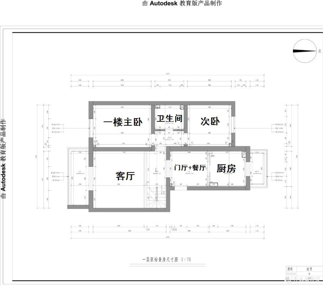 一层原始平面图 一层原始平面图