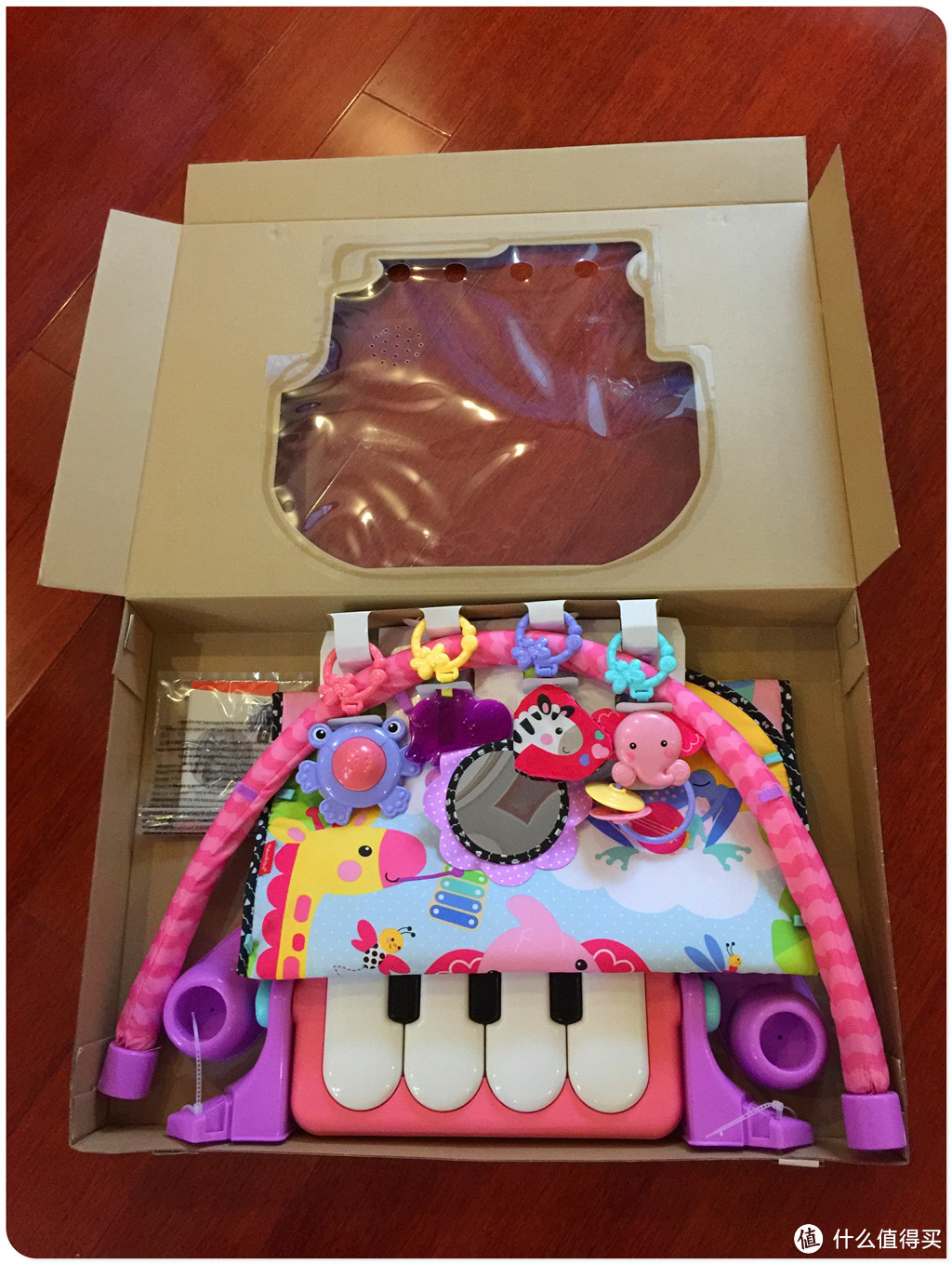 给我的踢踏小公主：Fisher Price 费雪 BMH48 欢乐成长之脚踏钢琴健身器粉色版