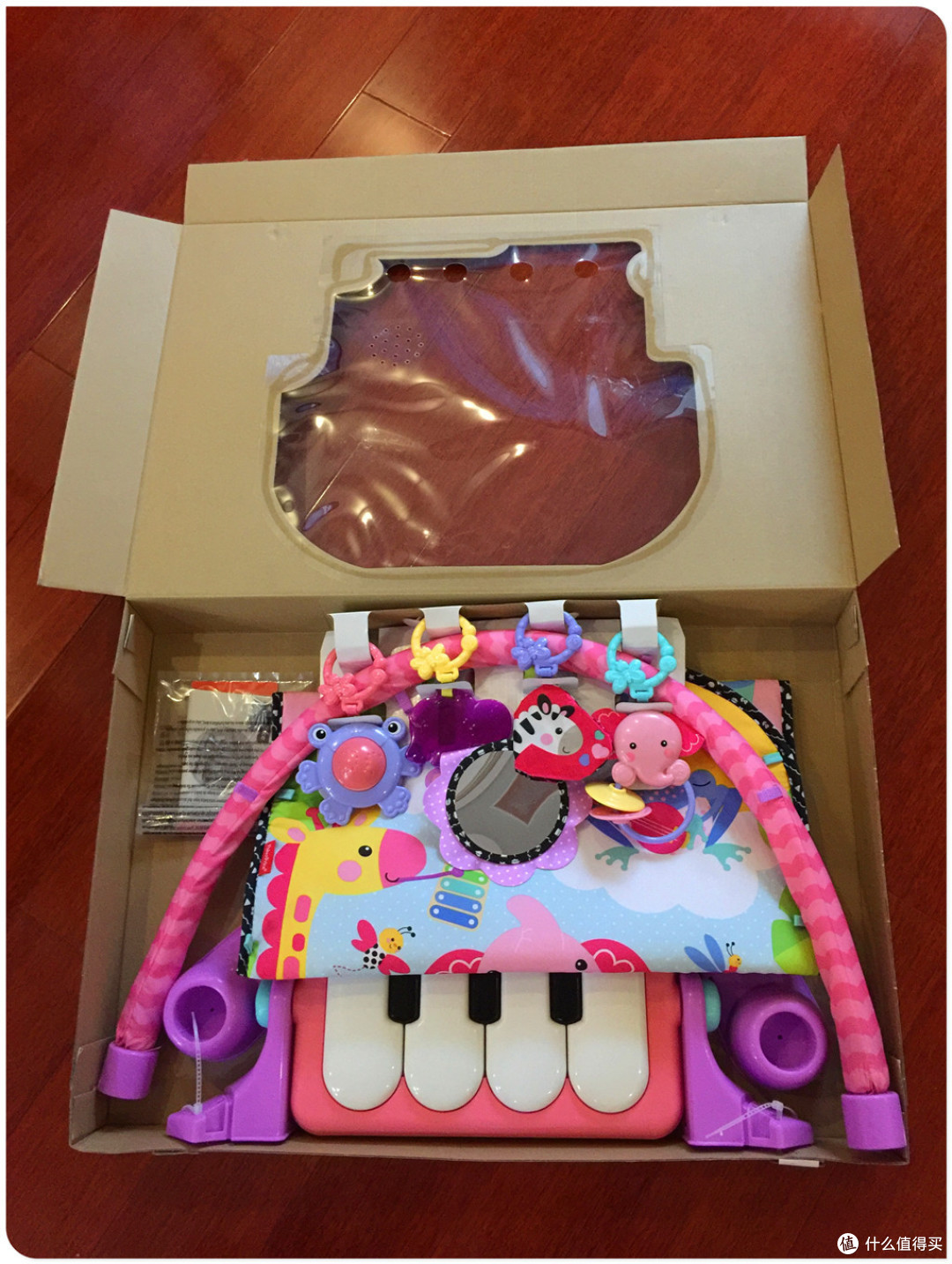 给我的踢踏小公主:Fisher Price 费雪 BMH48 欢乐成长之脚踏钢琴健身器粉色版