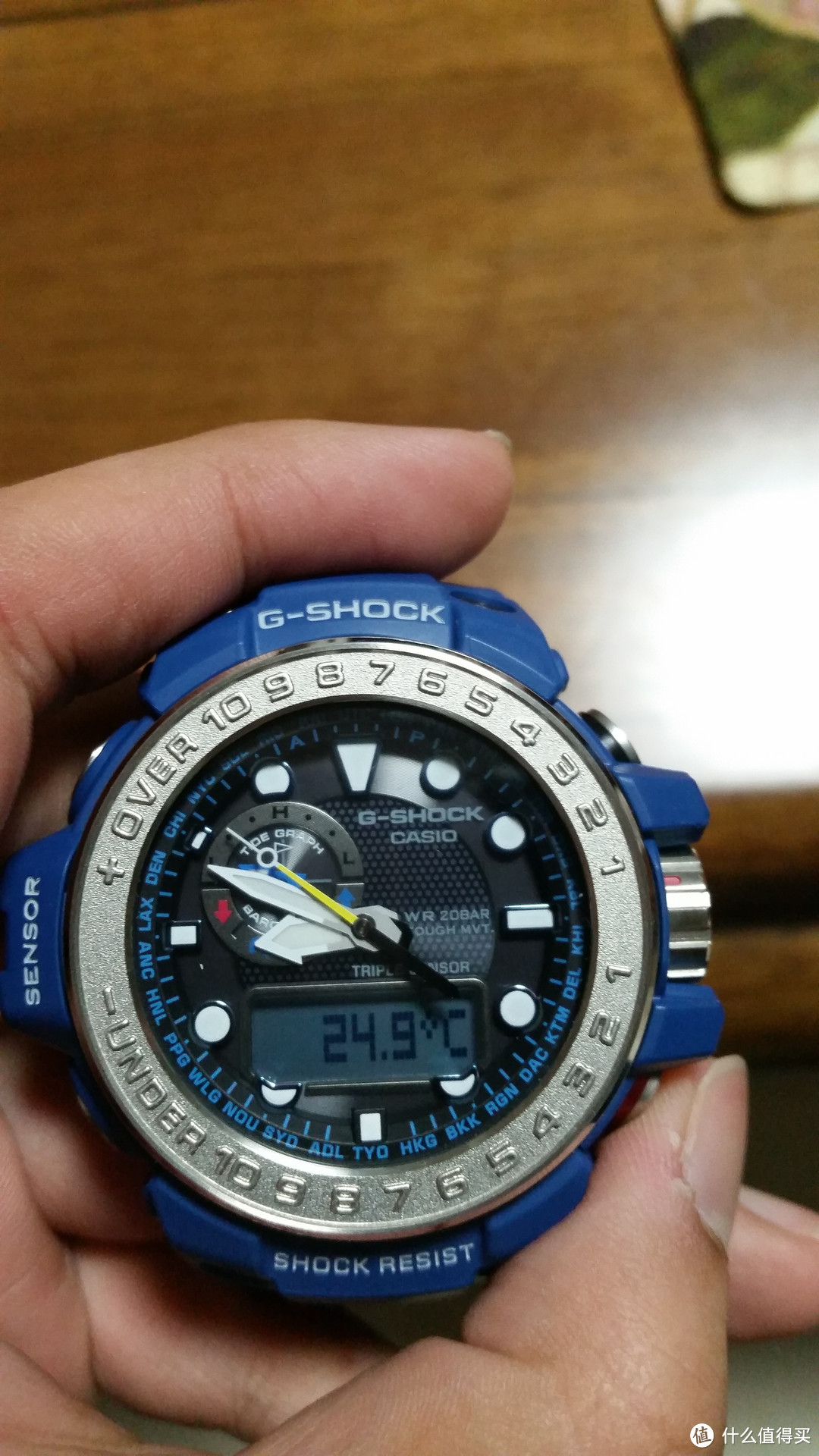 CASIO 卡西欧 Gulfmaster 航海电波表GWN-1000 2A 开箱晒单