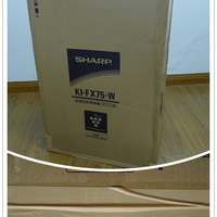 夏普 KI-FX75-W 空气净化器外观展示(滤网|水箱|万向轮|刷子)