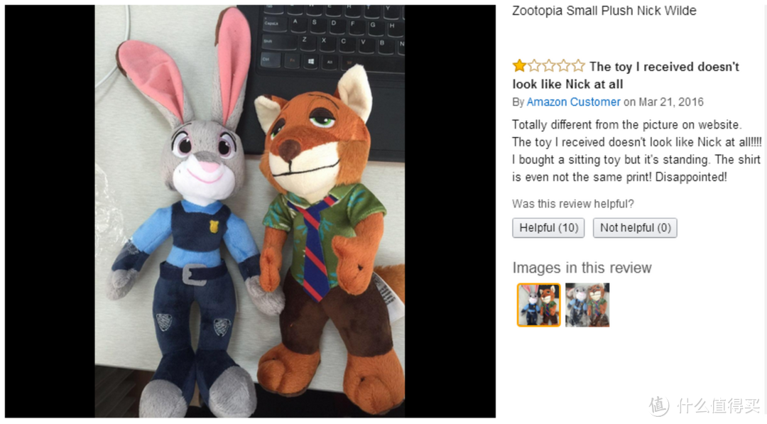 #本站首晒# 美亚直邮 疯狂动物城 Nick & Judy Small Plush 玩偶