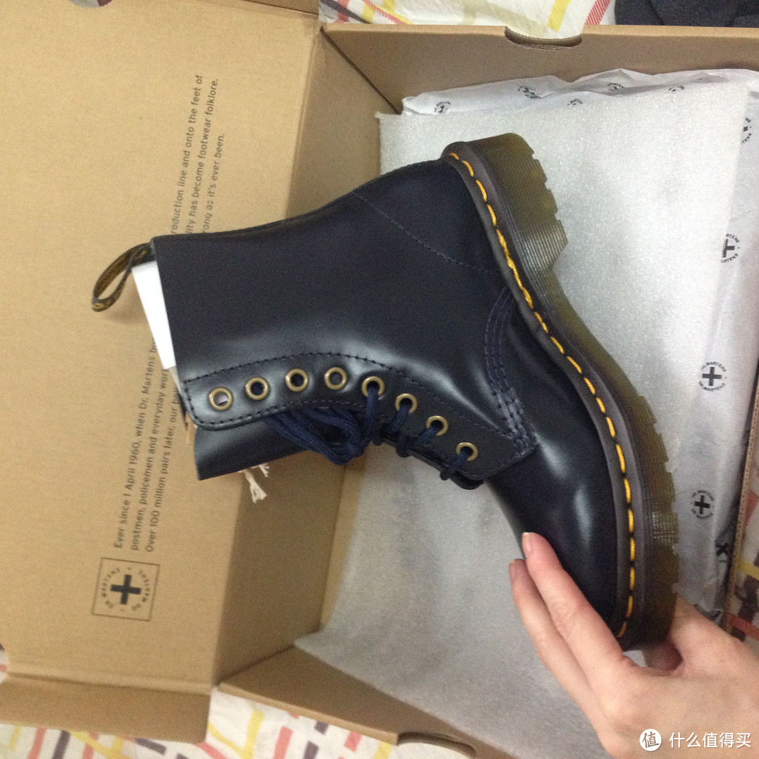 Dr. Marten's Pascal  蓝色马丁靴 36码开箱