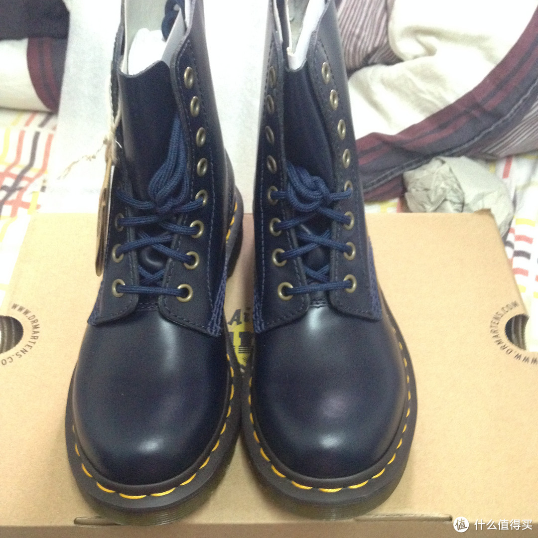 Dr. Marten's Pascal  蓝色马丁靴 36码开箱