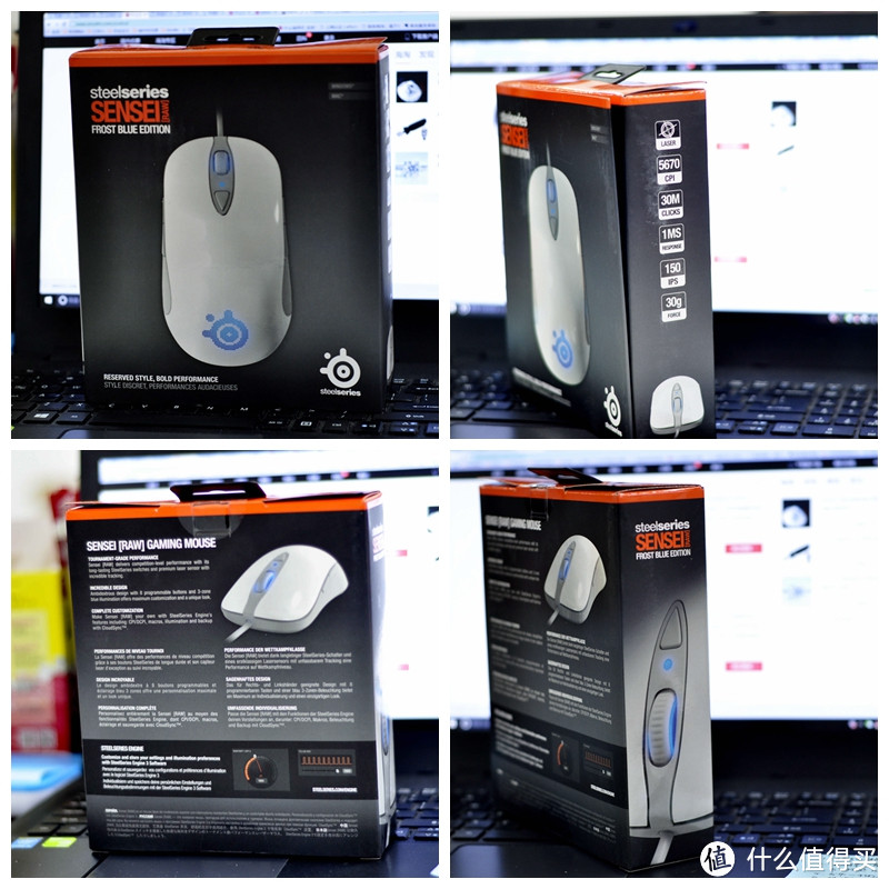 来自北美的一条霜冻之狼（蓝）——SteelSeries 赛睿 Sensei鼠标开箱测评