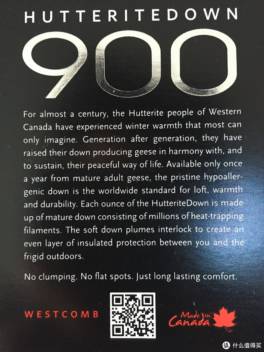加拿大 Westcomb Chilko 900蓬 羽绒服 晒单