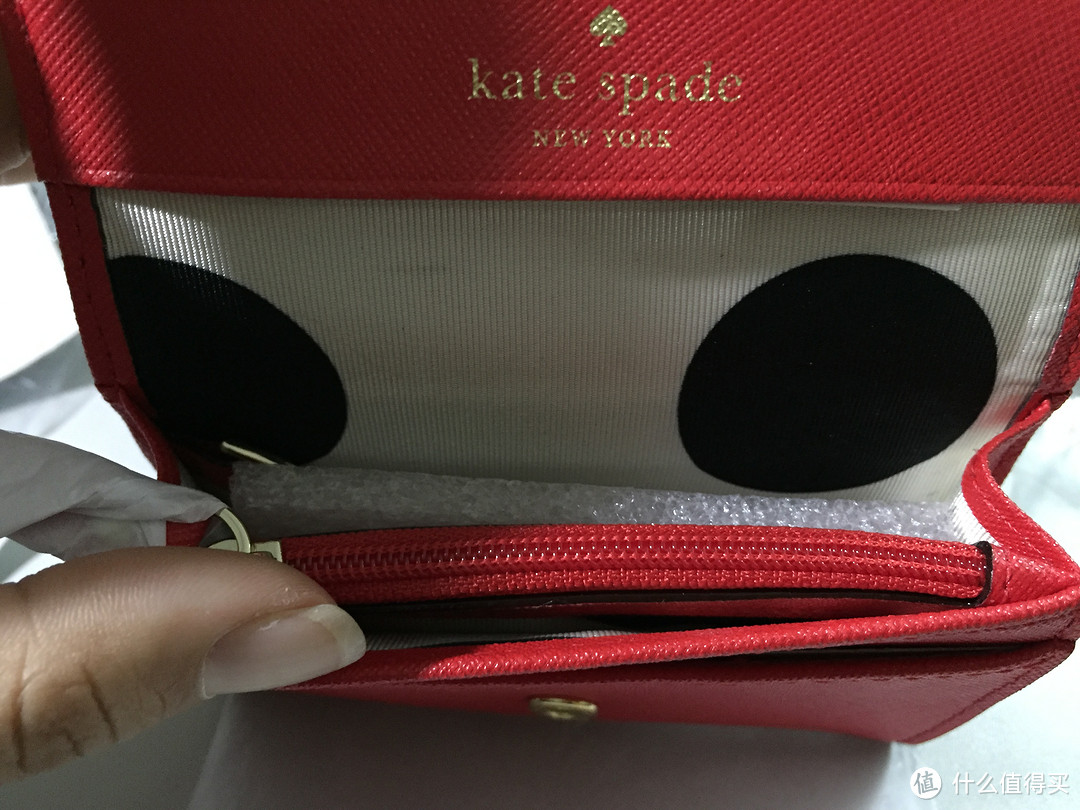 kate spade 美官网打折，真爱的正红色，一激动买了俩短钱包！！