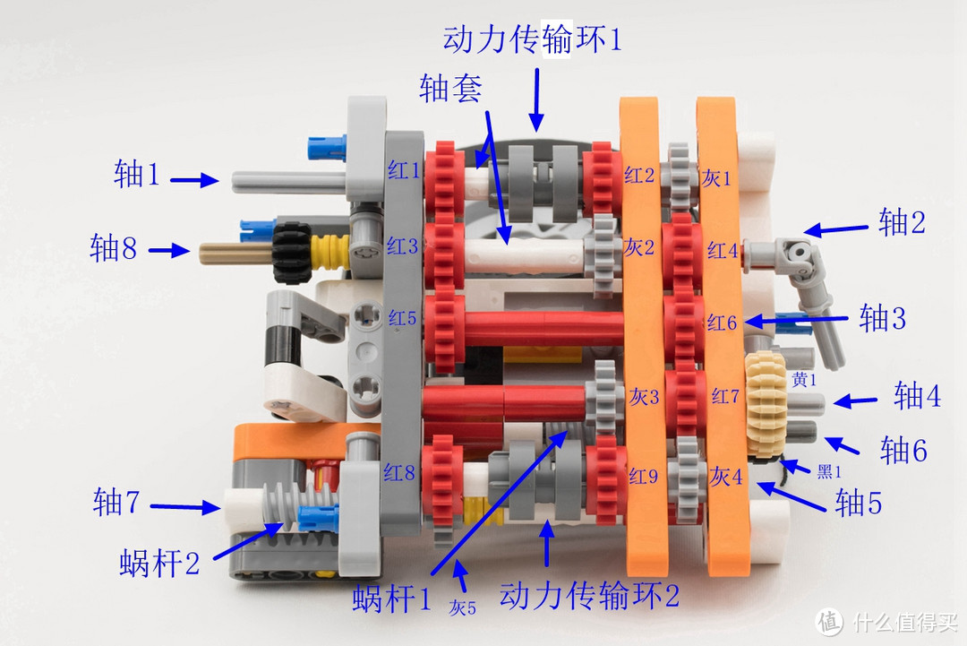 LEGO 乐高 42052 双旋翼运输直升机 拼装兼浅谈乐高科技齿轮的秘密