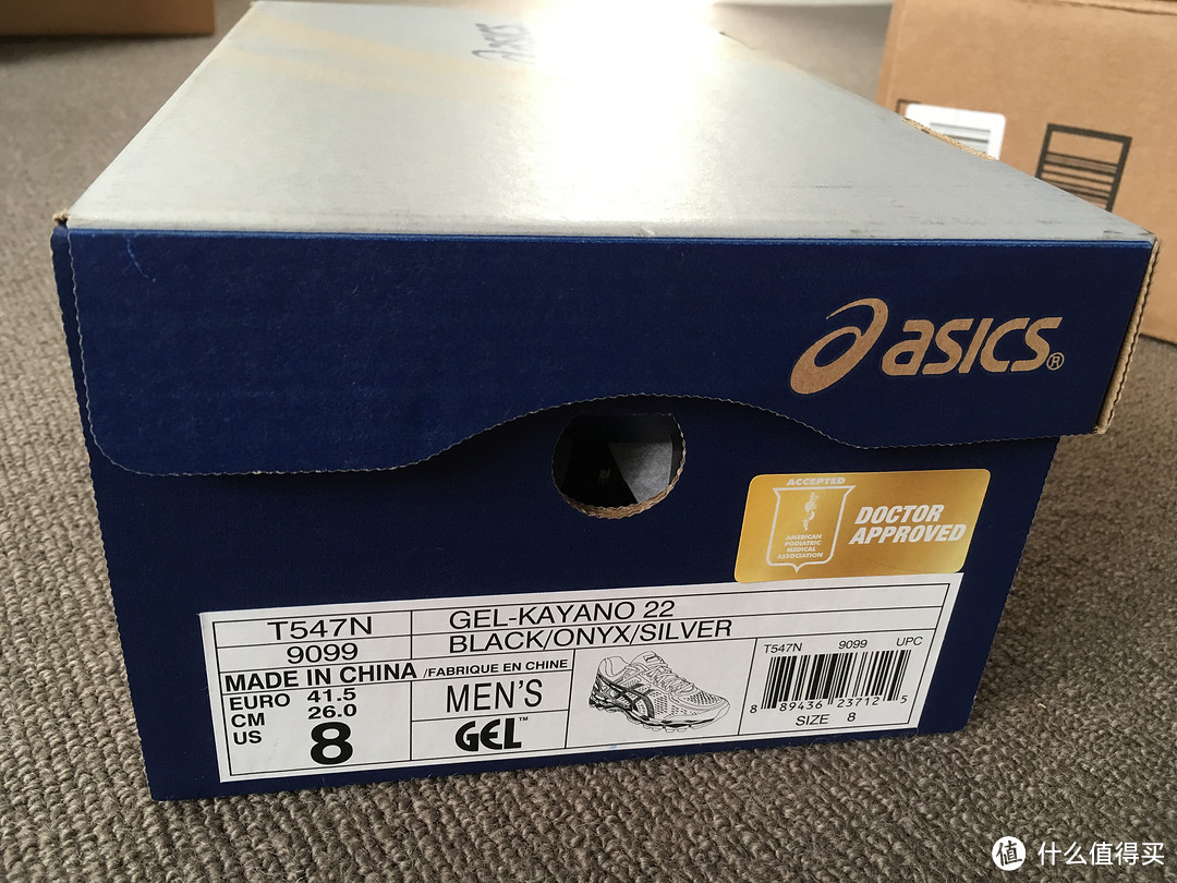 ASICS 亚瑟士  GEL-KAYANO 22 跑鞋 黑白配色 晒单