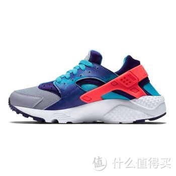 #本站首晒# Nike air Huarache run GS 华莱士 蓝橘大童款 跑步鞋