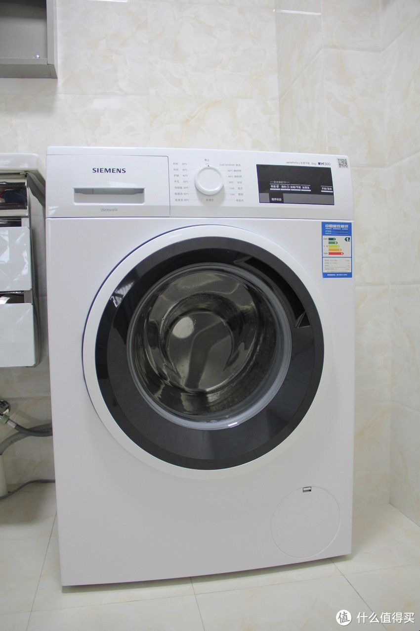 #本站首晒# 滚筒明星机：SIEMENS 西门子 WM10P1601W 8公斤 滚筒洗衣机