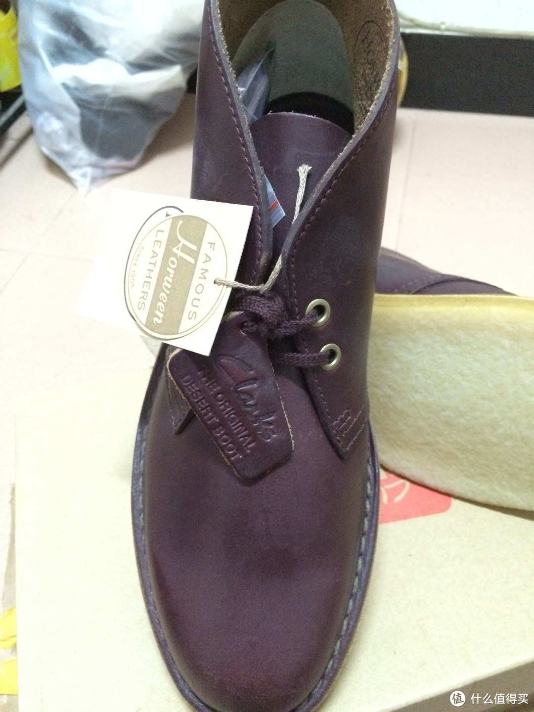 忘不了的那一抹红——Clarks originals X Horween 沙漠靴 简单开箱