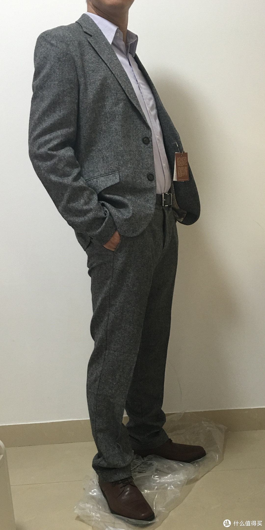 #本站首晒# Original Penguin Men's Colonral Suit 男士西服套装 极速开箱&解毒