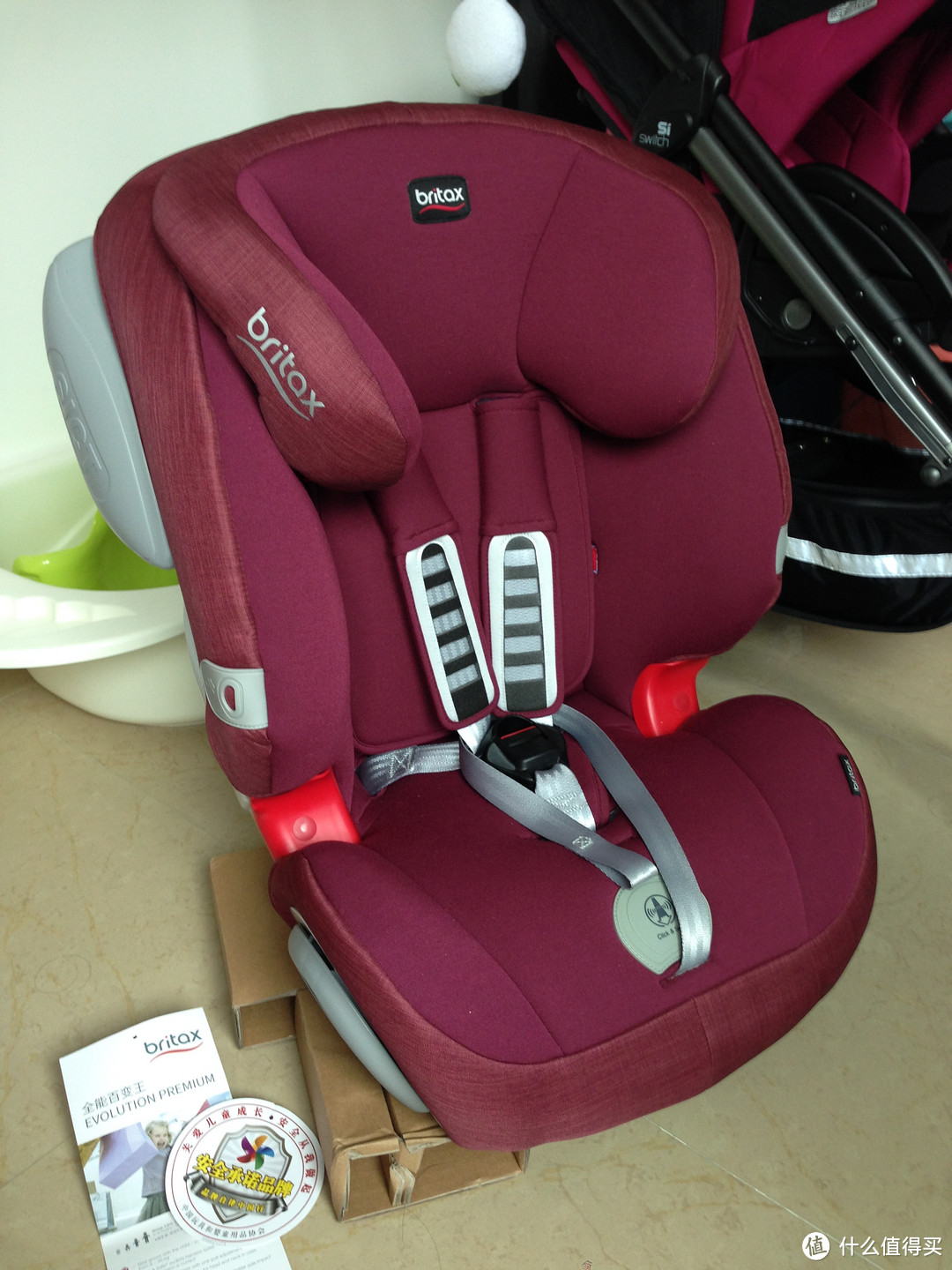 给囡囡选购的安全座椅：Britax 宝得适 EVOLUTION PREMIUM 2016款全能百变王