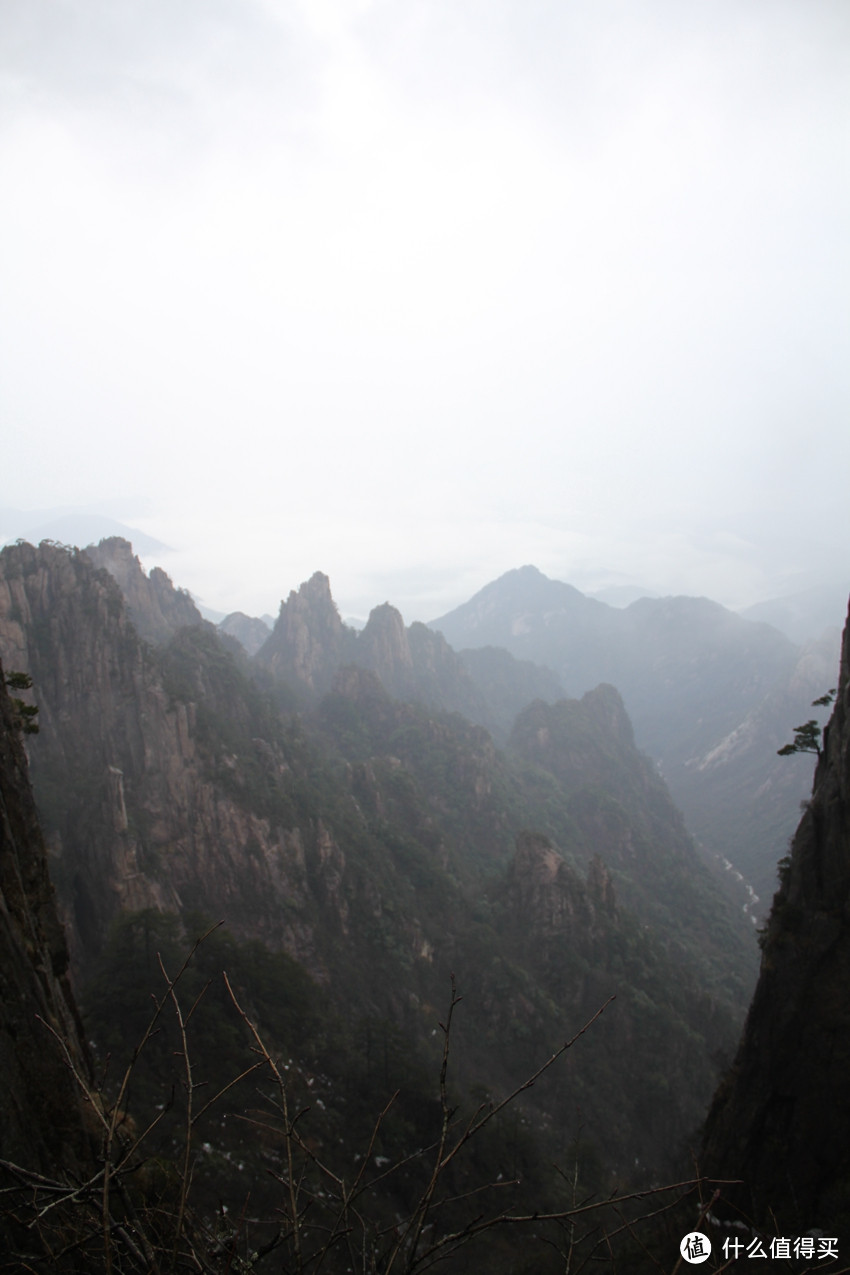 风雨中的黄山风景（留有遗憾，期待下次旅行）