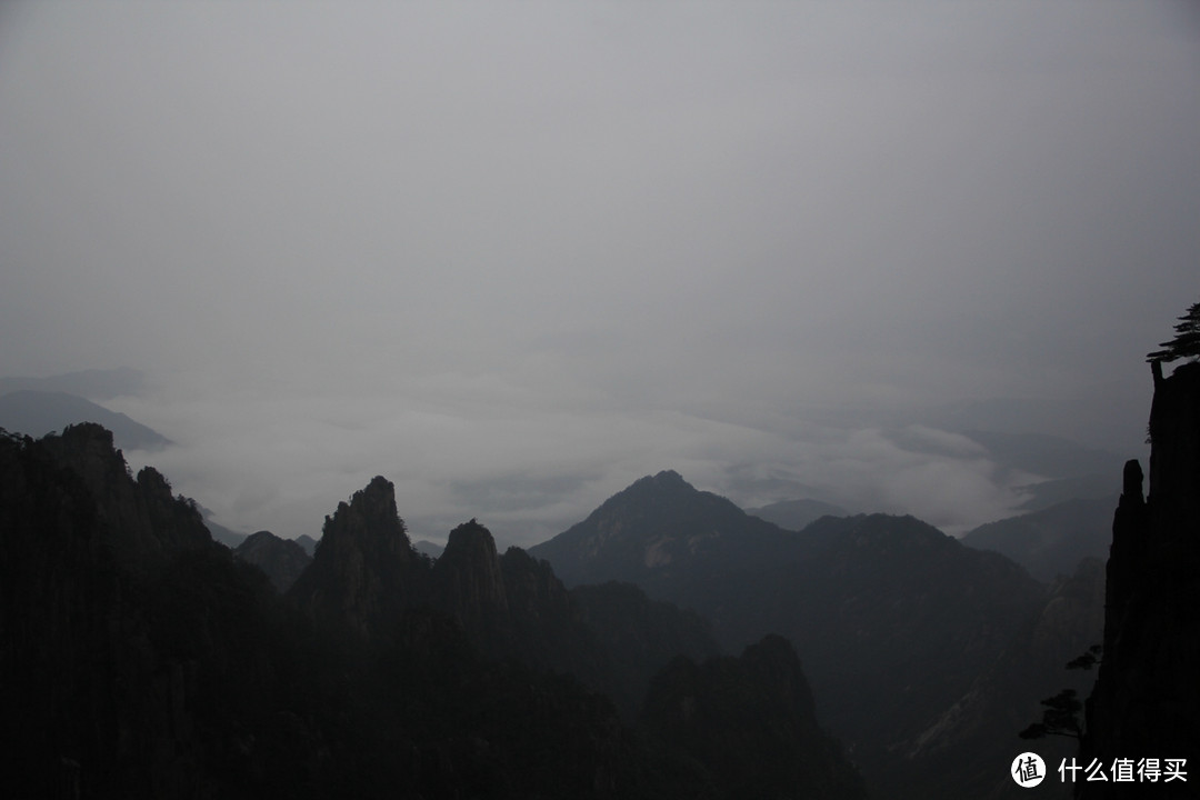 风雨中的黄山风景（留有遗憾，期待下次旅行）