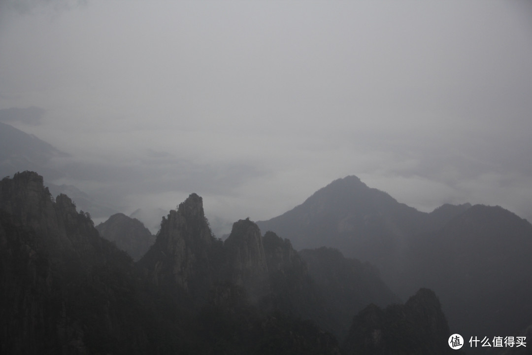 风雨中的黄山风景（留有遗憾，期待下次旅行）