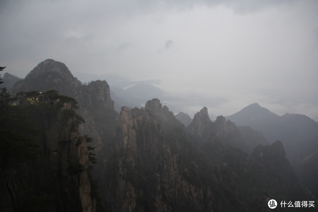 风雨中的黄山风景（留有遗憾，期待下次旅行）