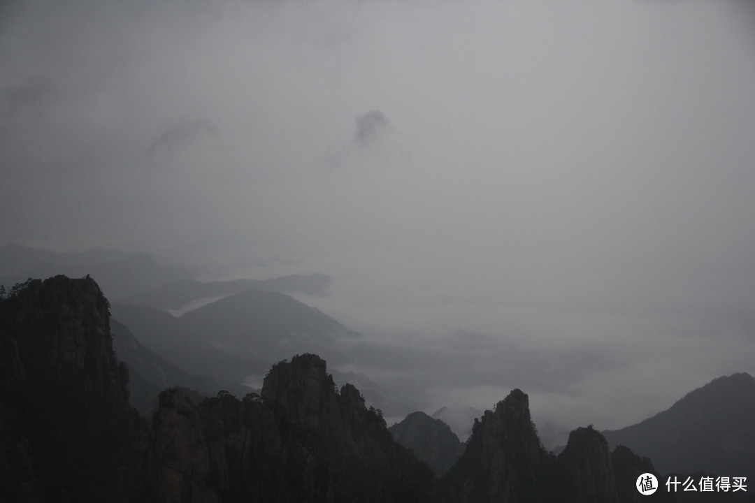 风雨中的黄山风景（留有遗憾，期待下次旅行）