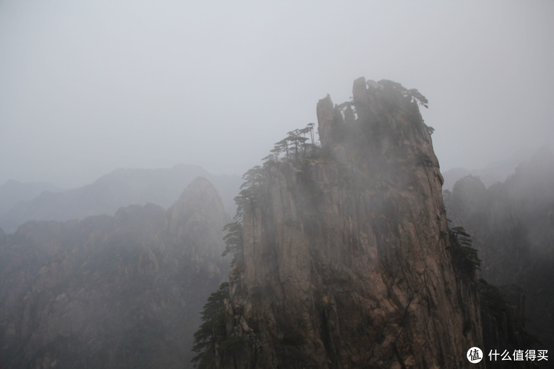 风雨中的黄山风景（留有遗憾，期待下次旅行）