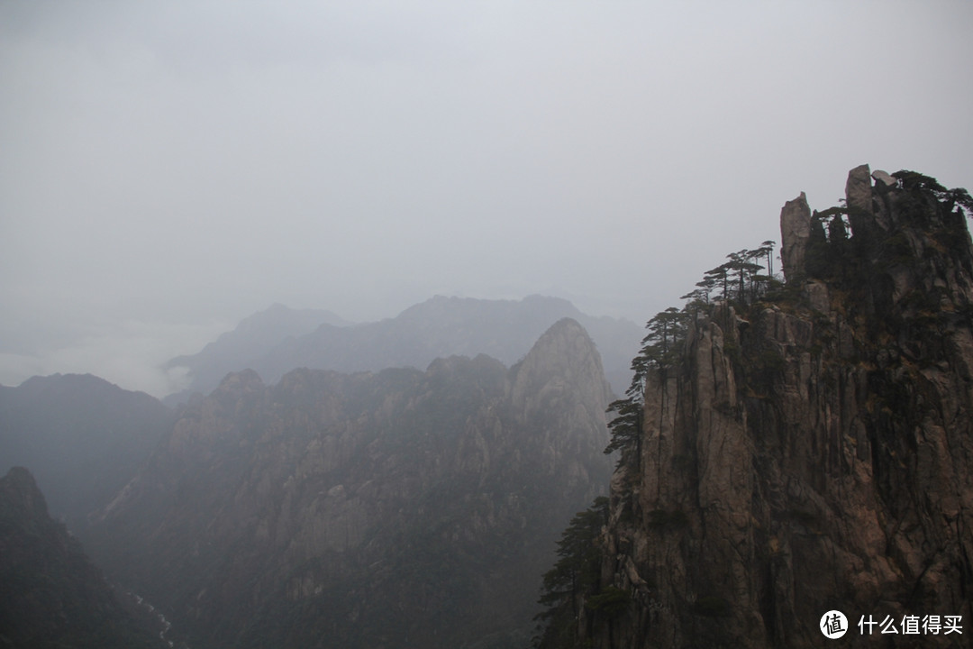 风雨中的黄山风景（留有遗憾，期待下次旅行）