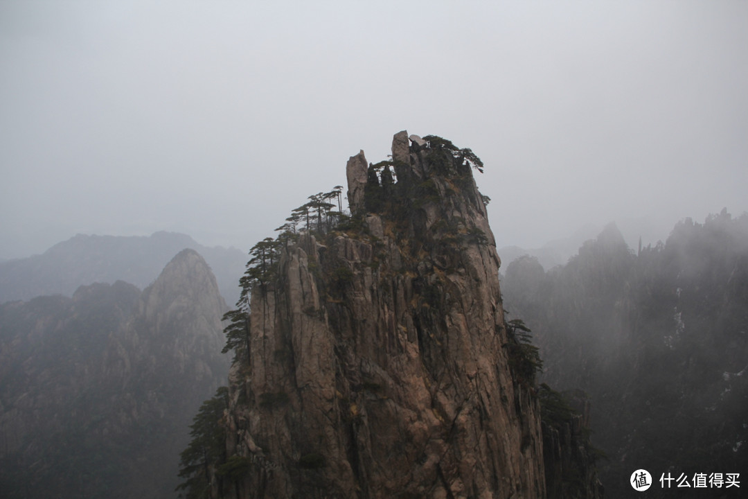 风雨中的黄山风景（留有遗憾，期待下次旅行）