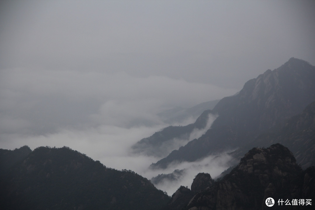 风雨中的黄山风景（留有遗憾，期待下次旅行）