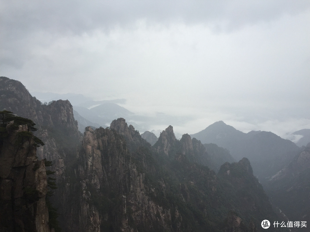 风雨中的黄山风景（留有遗憾，期待下次旅行）