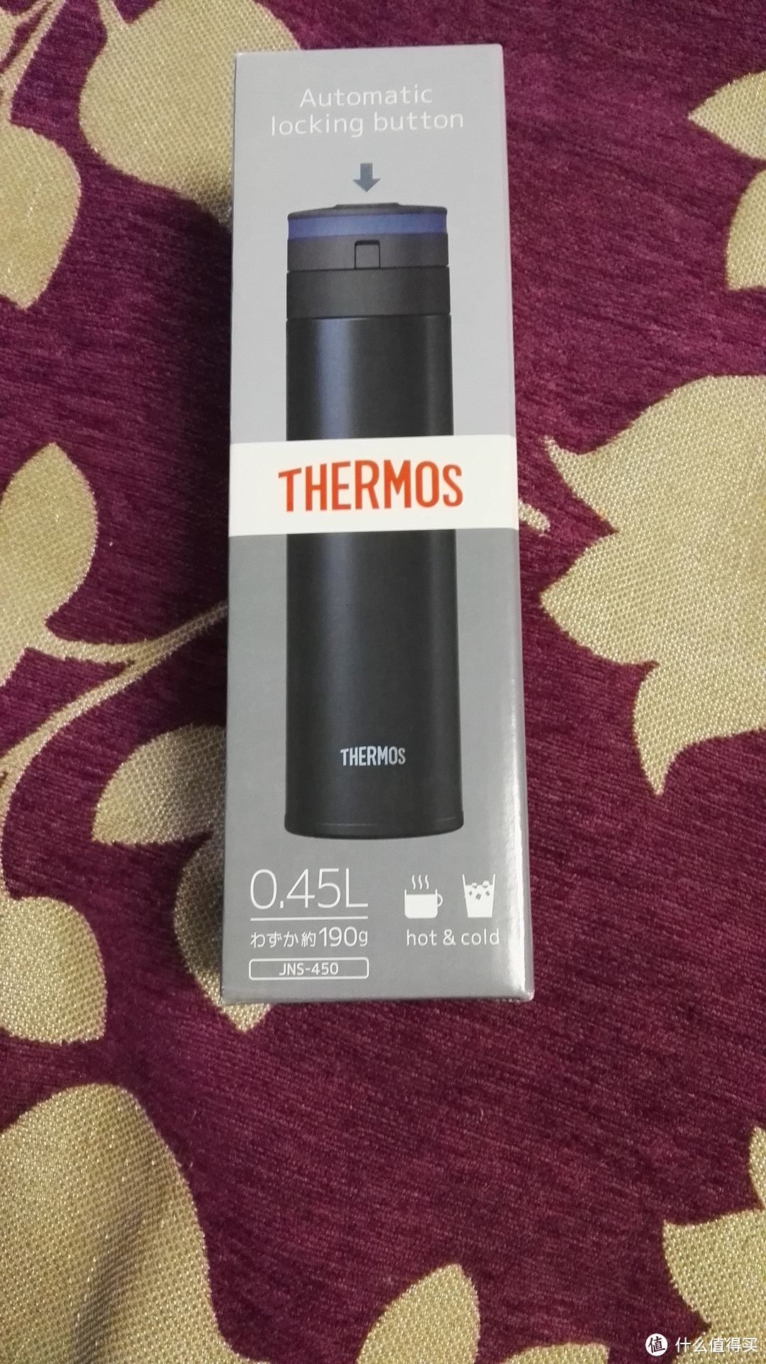 一轻遮百丑——THERMOS 膳魔师 JNS-450 BK 便携式保温杯 450ml 深蓝色