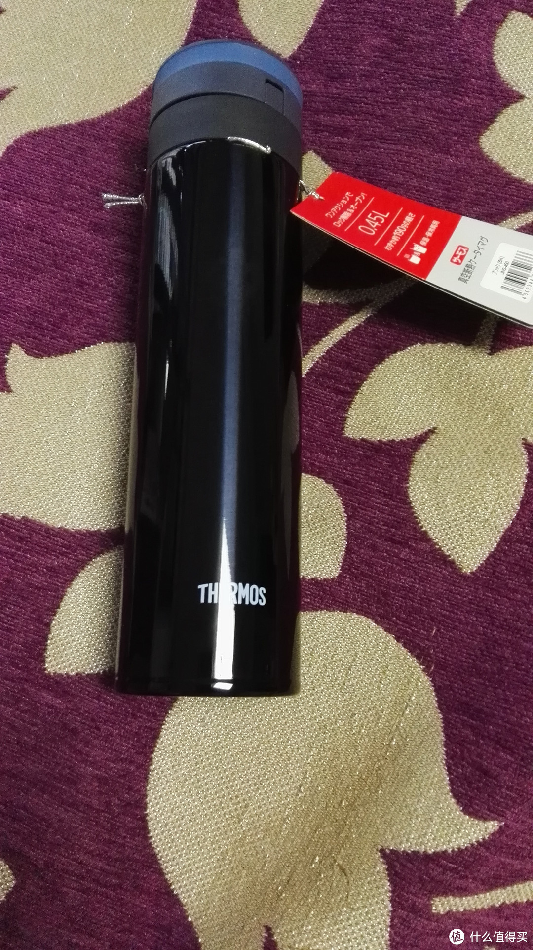 一轻遮百丑——THERMOS 膳魔师 JNS-450 BK 便携式保温杯 450ml 深蓝色