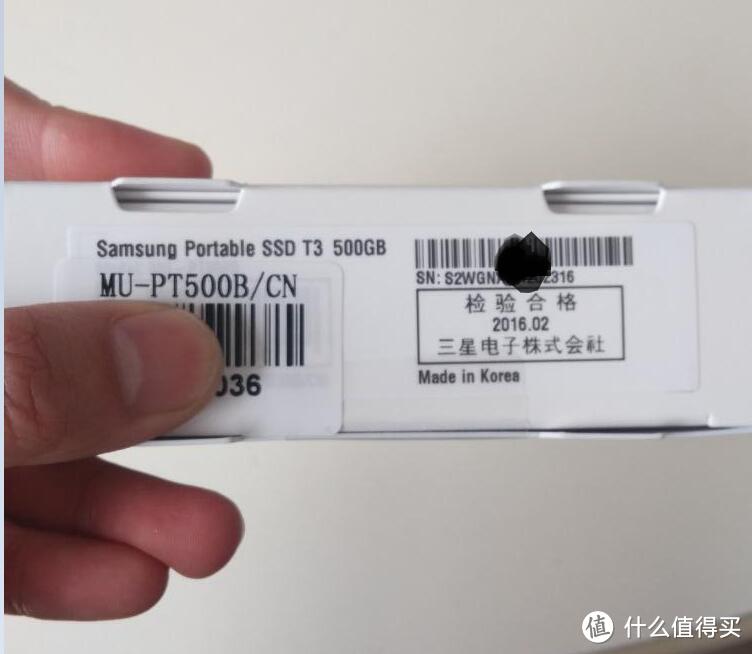 SAMSUNG 三星 T3 500G SSD硬盘开箱